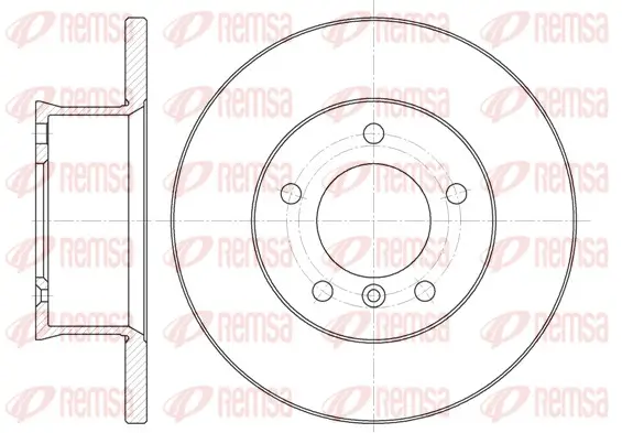 Bremsscheibe Vorderachse REMSA 6350.00