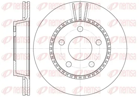 Bremsscheibe Hinterachse REMSA 6356.10 Bild Bremsscheibe Hinterachse REMSA 6356.10