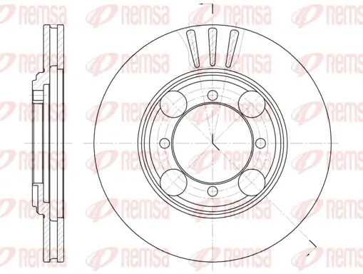 Bremsscheibe Vorderachse REMSA 6375.10