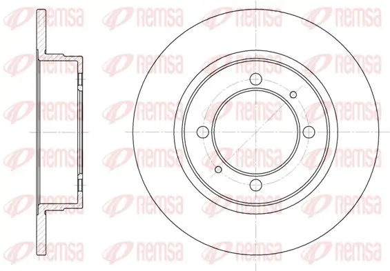 Bremsscheibe Hinterachse REMSA 6390.00