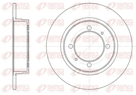 Bremsscheibe Hinterachse REMSA 6390.00 Bild Bremsscheibe Hinterachse REMSA 6390.00