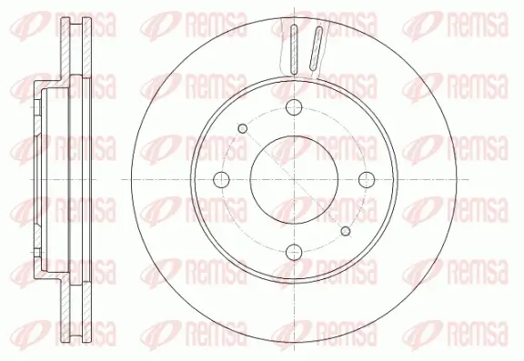 Bremsscheibe Vorderachse REMSA 6394.10