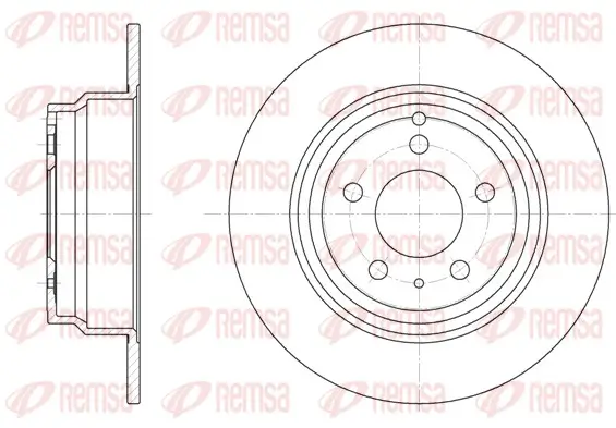 Bremsscheibe Hinterachse REMSA 6411.00