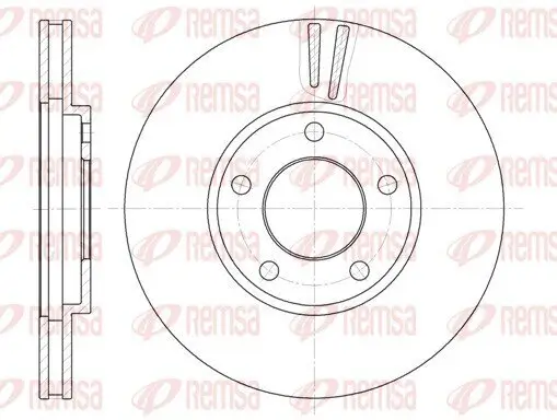 Bremsscheibe Vorderachse REMSA 6419.10