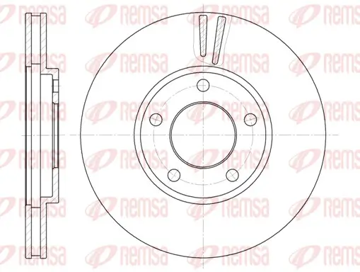 Bremsscheibe Vorderachse REMSA 6419.10