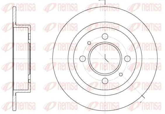 Bremsscheibe Vorderachse REMSA 6424.00