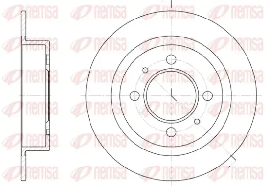 Bremsscheibe Vorderachse REMSA 6424.00 Bild Bremsscheibe Vorderachse REMSA 6424.00