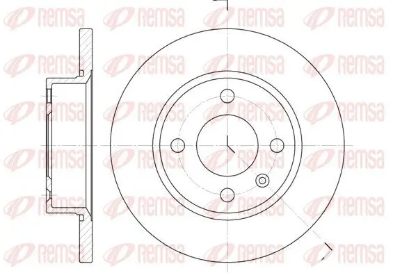 Bremsscheibe Vorderachse REMSA 6425.00