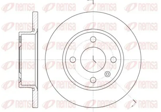 Bremsscheibe Vorderachse REMSA 6425.00 Bild Bremsscheibe Vorderachse REMSA 6425.00