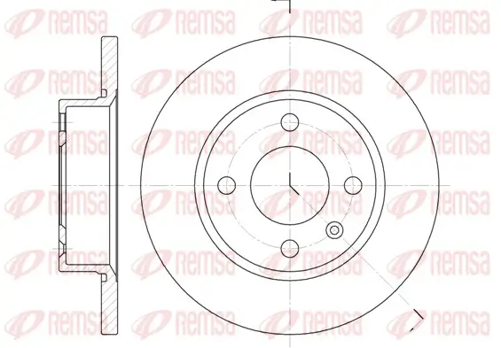 Bremsscheibe Vorderachse REMSA 6425.00