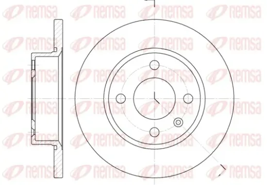 Bremsscheibe Vorderachse REMSA 6425.00 Bild Bremsscheibe Vorderachse REMSA 6425.00