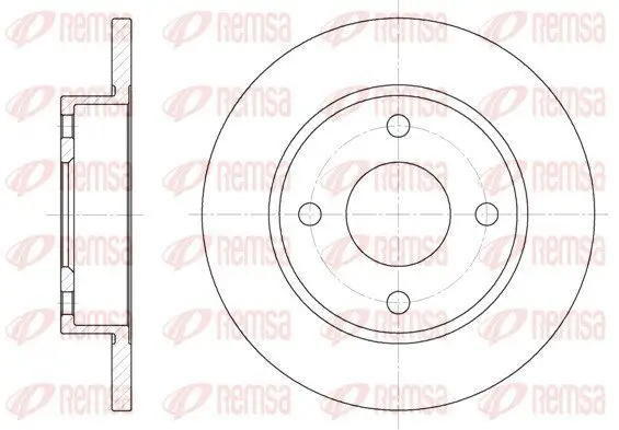 Bremsscheibe Vorderachse REMSA 6427.00
