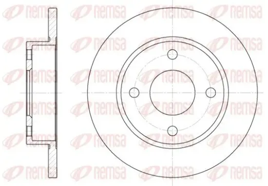 Bremsscheibe Vorderachse REMSA 6427.00 Bild Bremsscheibe Vorderachse REMSA 6427.00