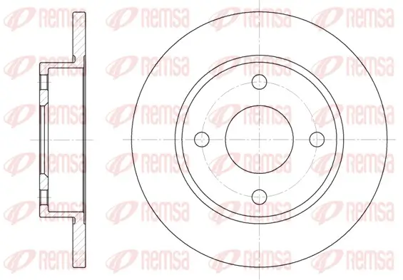 Bremsscheibe Vorderachse REMSA 6427.00
