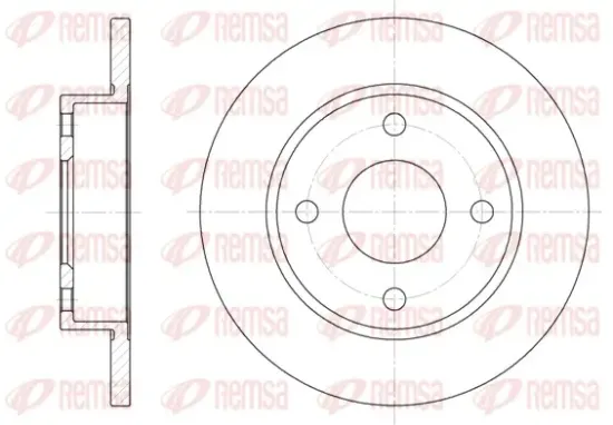 Bremsscheibe Vorderachse REMSA 6427.00 Bild Bremsscheibe Vorderachse REMSA 6427.00