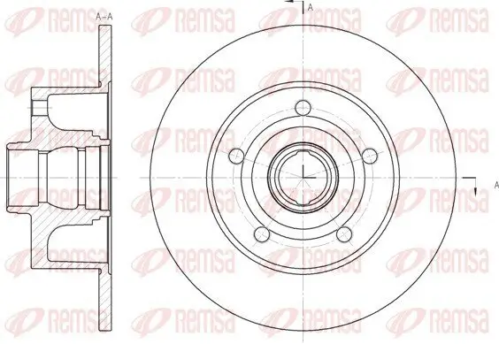Bremsscheibe Hinterachse REMSA 6431.00