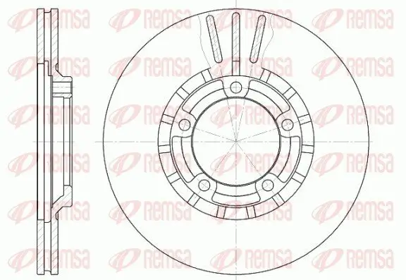 Bremsscheibe Vorderachse REMSA 6437.10