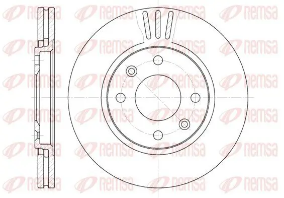 Bremsscheibe Vorderachse REMSA 6449.10