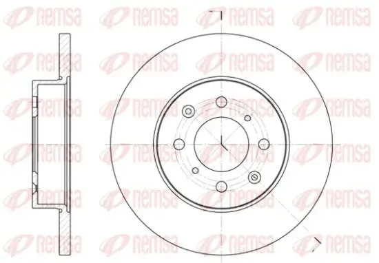 Bremsscheibe Vorderachse REMSA 6451.00 Bild Bremsscheibe Vorderachse REMSA 6451.00