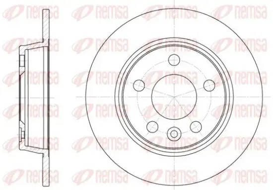 Bremsscheibe Hinterachse REMSA 6453.00 Bild Bremsscheibe Hinterachse REMSA 6453.00