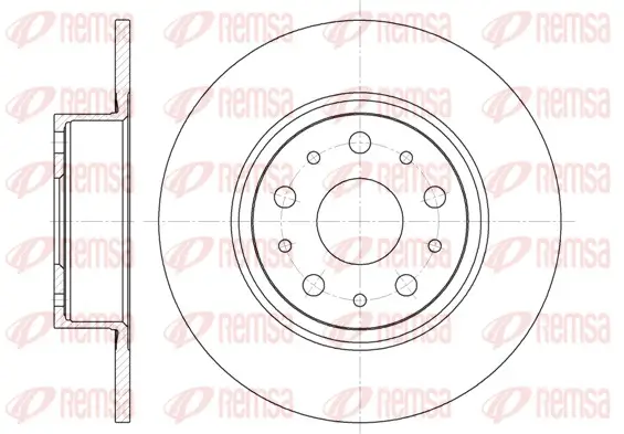Bremsscheibe Hinterachse REMSA 6457.00