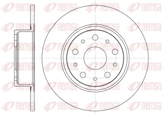 Bremsscheibe Hinterachse REMSA 6457.00 Bild Bremsscheibe Hinterachse REMSA 6457.00