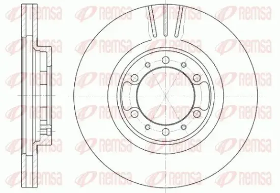 Bremsscheibe Vorderachse REMSA 6462.10 Bild Bremsscheibe Vorderachse REMSA 6462.10