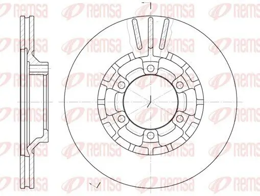 Bremsscheibe Vorderachse REMSA 6464.10