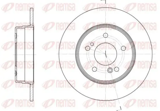 Bremsscheibe REMSA 6467.00 Bild Bremsscheibe REMSA 6467.00