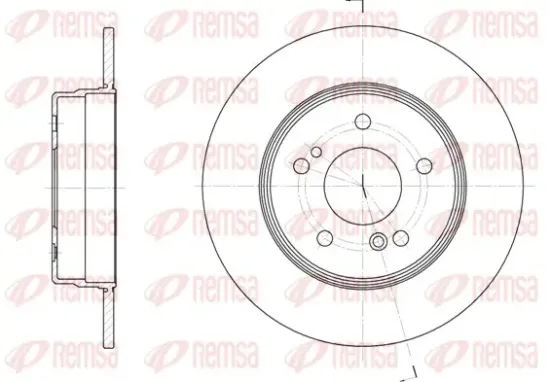 Bremsscheibe Hinterachse REMSA 6467.00 Bild Bremsscheibe Hinterachse REMSA 6467.00