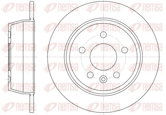 Bremsscheibe Hinterachse REMSA 6471.00
