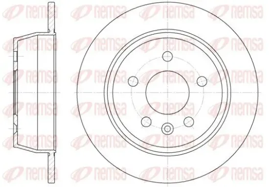 Bremsscheibe Hinterachse REMSA 6471.00 Bild Bremsscheibe Hinterachse REMSA 6471.00