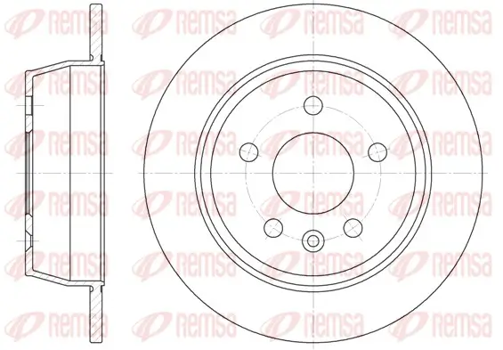 Bremsscheibe Hinterachse REMSA 6471.00
