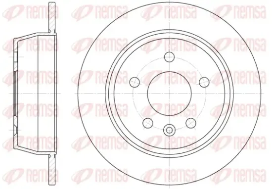 Bremsscheibe Hinterachse REMSA 6471.00 Bild Bremsscheibe Hinterachse REMSA 6471.00