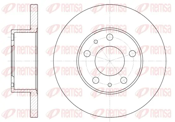Bremsscheibe Vorderachse REMSA 6473.00