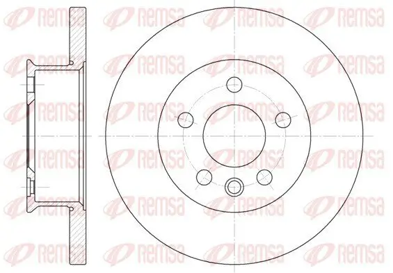 Bremsscheibe Vorderachse REMSA 6481.00