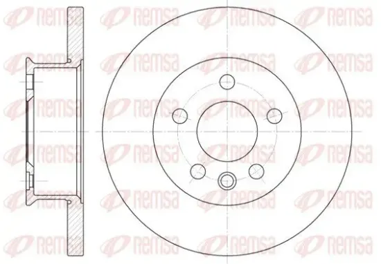 Bremsscheibe Vorderachse REMSA 6481.00 Bild Bremsscheibe Vorderachse REMSA 6481.00
