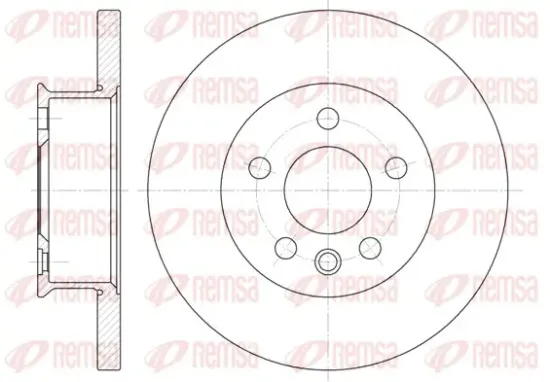 Bremsscheibe Vorderachse REMSA 6481.00 Bild Bremsscheibe Vorderachse REMSA 6481.00