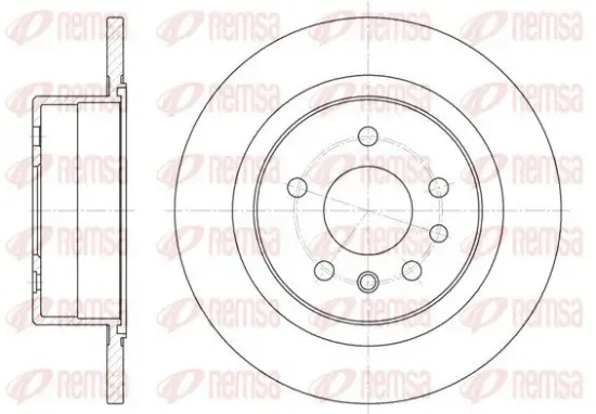 Bremsscheibe Hinterachse REMSA 6488.00 Bild Bremsscheibe Hinterachse REMSA 6488.00