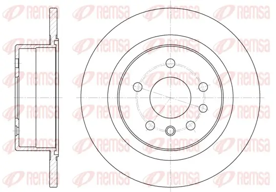 Bremsscheibe Hinterachse REMSA 6488.00