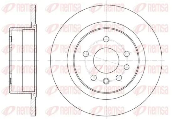 Bremsscheibe Hinterachse REMSA 6488.00 Bild Bremsscheibe Hinterachse REMSA 6488.00
