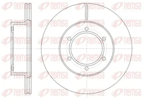 Bremsscheibe Vorderachse REMSA 6497.10 Bild Bremsscheibe Vorderachse REMSA 6497.10