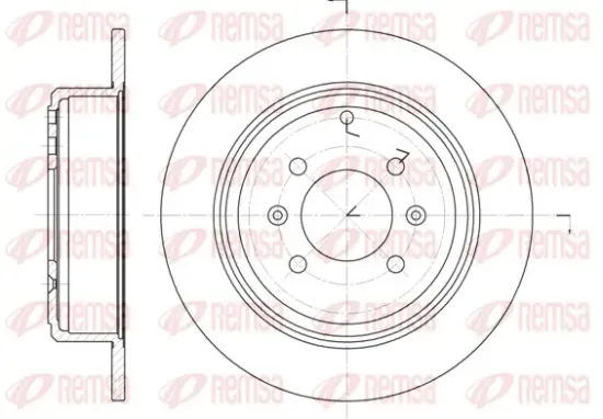 Bremsscheibe Hinterachse REMSA 6498.00 Bild Bremsscheibe Hinterachse REMSA 6498.00
