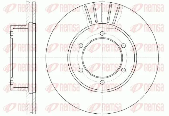 Bremsscheibe Vorderachse REMSA 6501.10