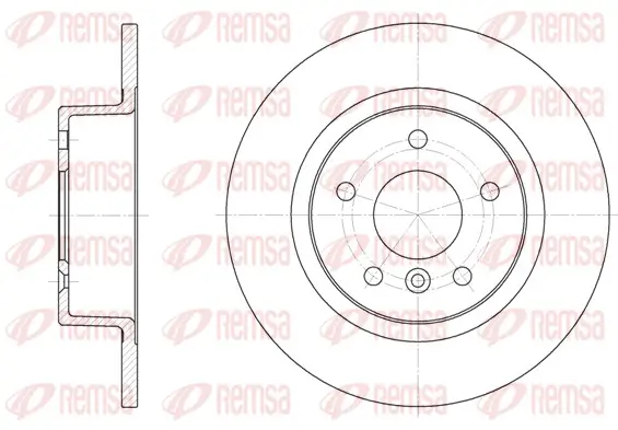 Bremsscheibe Hinterachse REMSA 6506.00