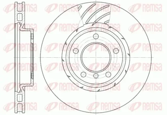 Bremsscheibe Vorderachse REMSA 6508.11 Bild Bremsscheibe Vorderachse REMSA 6508.11