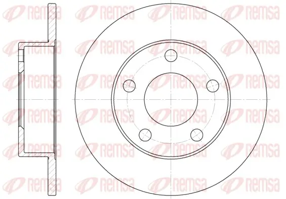 Bremsscheibe Hinterachse REMSA 6513.00