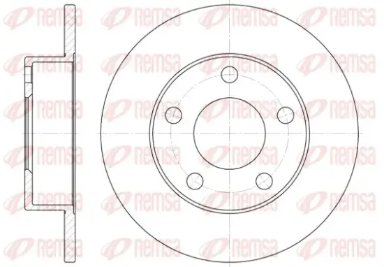 Bremsscheibe Hinterachse REMSA 6513.00 Bild Bremsscheibe Hinterachse REMSA 6513.00