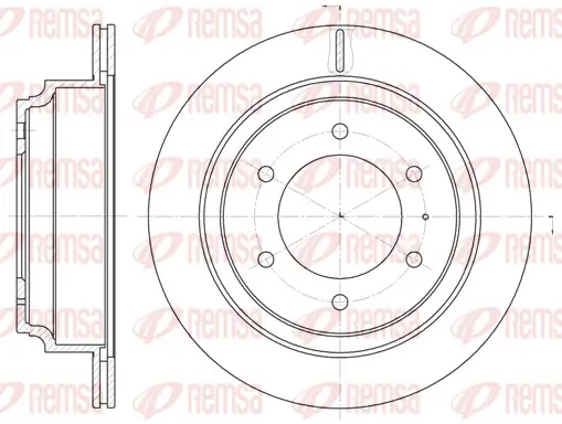 Bremsscheibe Hinterachse REMSA 6515.10