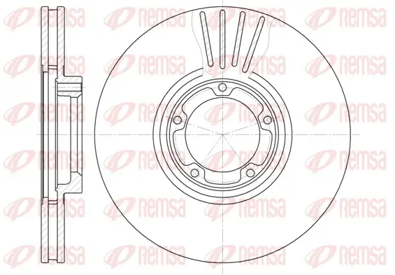 Bremsscheibe Vorderachse REMSA 6518.10